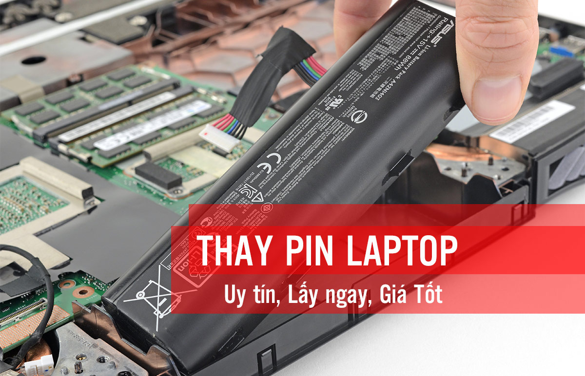Thay pin laptop lấy liền quận Tân Phú