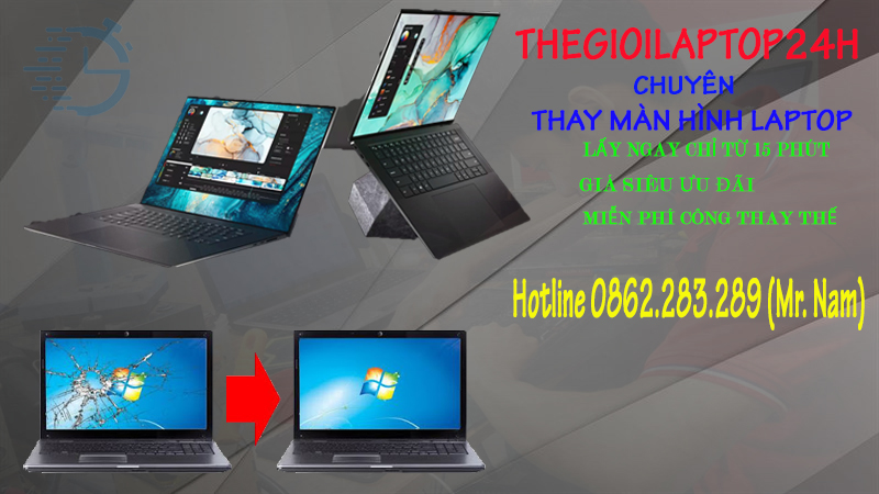 1️⃣ THAY MÀN HÌNH LAPTOP QUẬN PHÚ NHUẬN